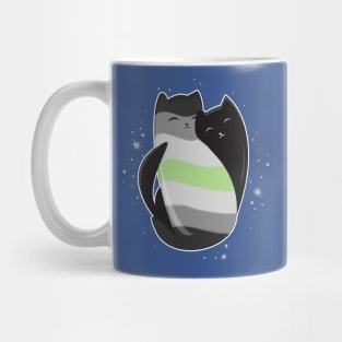 Agender Cat LGBT Pride Flag Mug